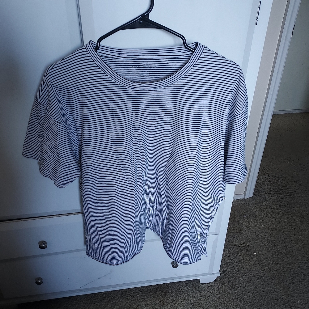 Black and white stripe shirt